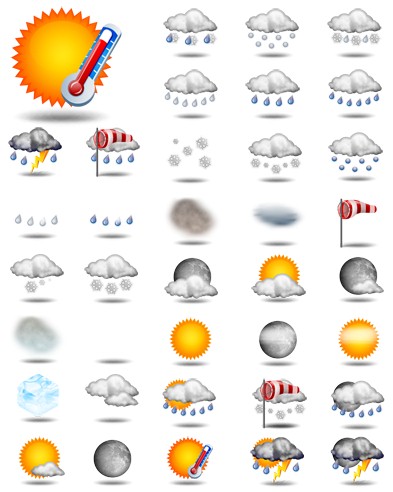 Weather conditions - 49 Icons